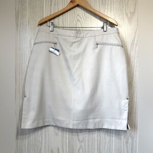 Oxford Golf  Light Beige Skort Size 14 NWT